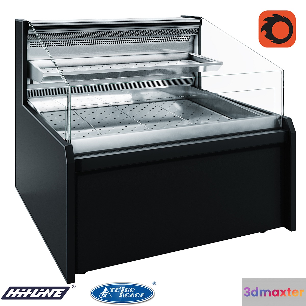 Refrigerated display case 1622 Missouri AC 120 cascade fish self 120-DPLM 3D Max