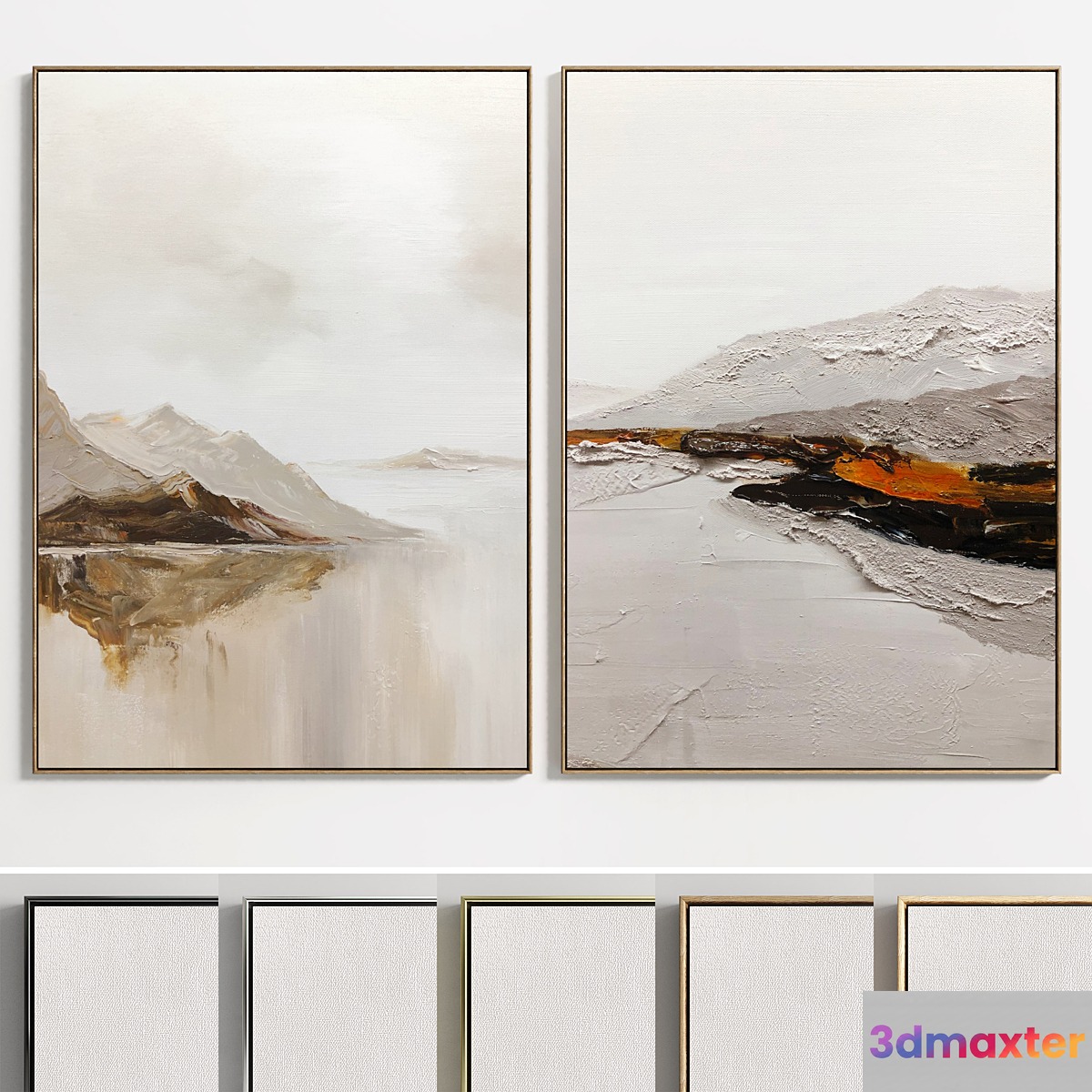 Plaster Two Photo Frame E-37
