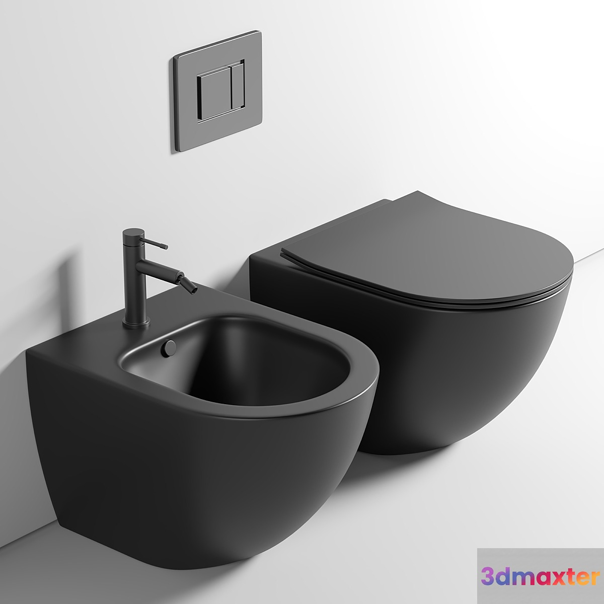 Toilet wall mounted Ceramica Nova Metropol CN4002MB rimless
