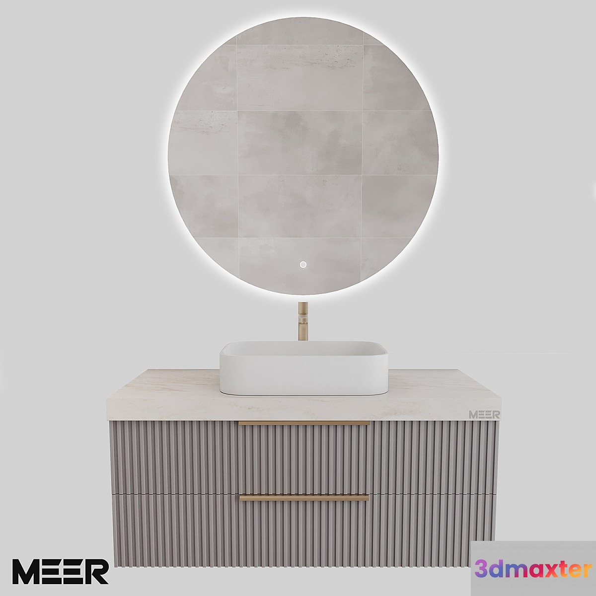 MEER PRIMA bathroom furniture set 3D Max