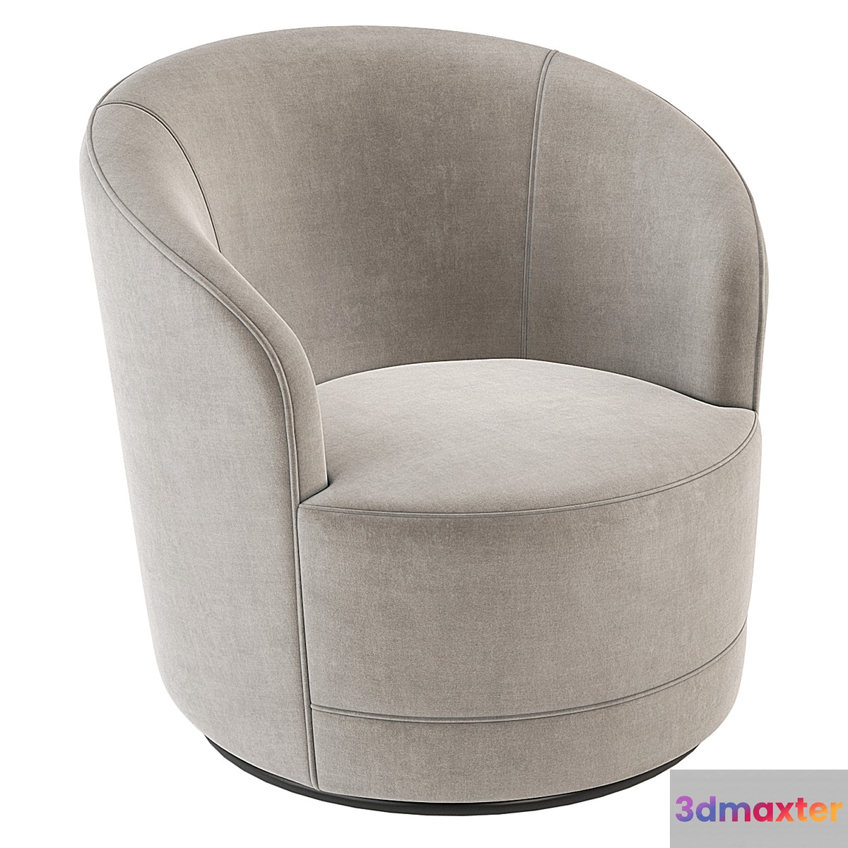 Crate and Barrel Infiniti Swivel Chair 3D Max
