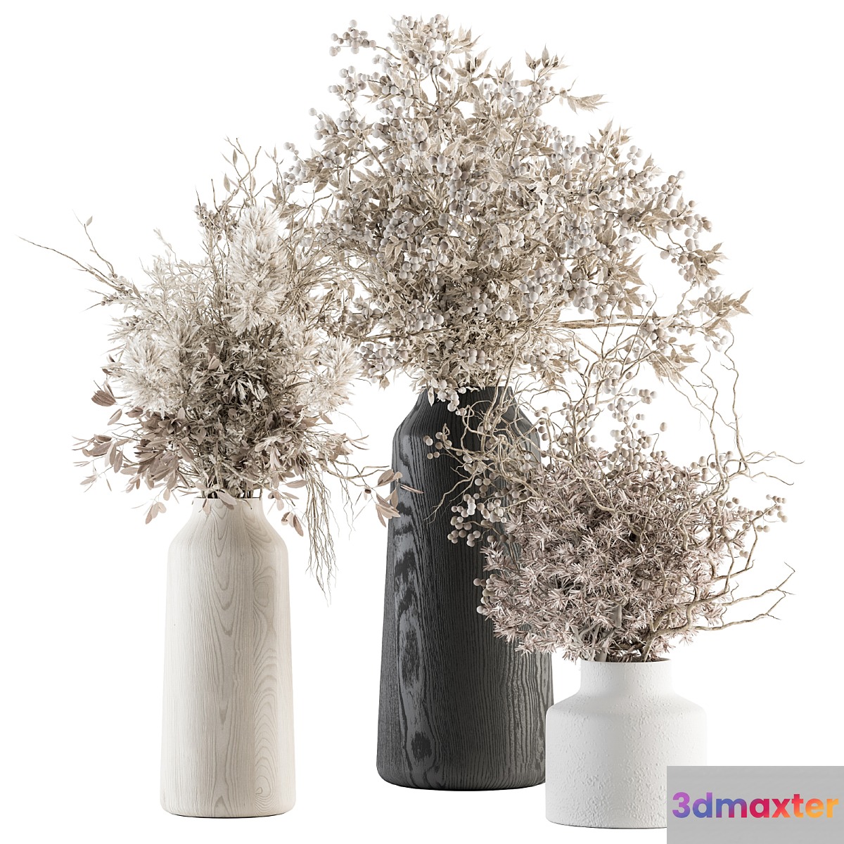 Bouquet - Dried Branch in Wooden vase 75