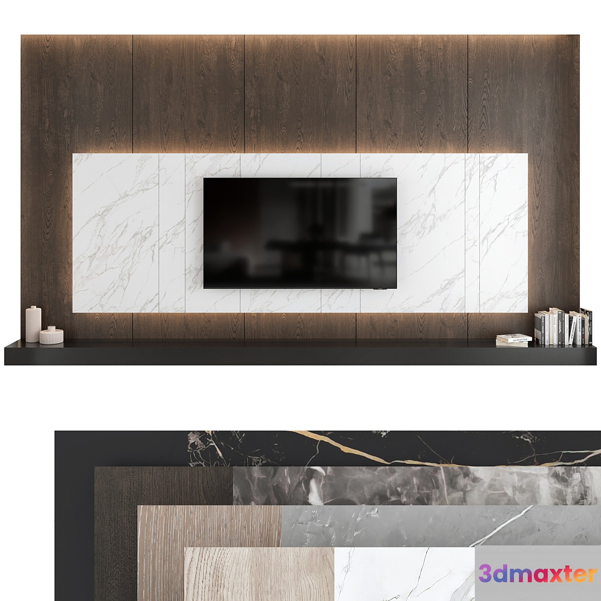 TV wall set 02 - No.4