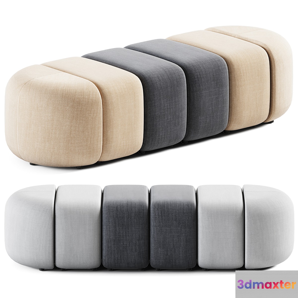 Set Module Pouffes by Bla Station _ Pouf