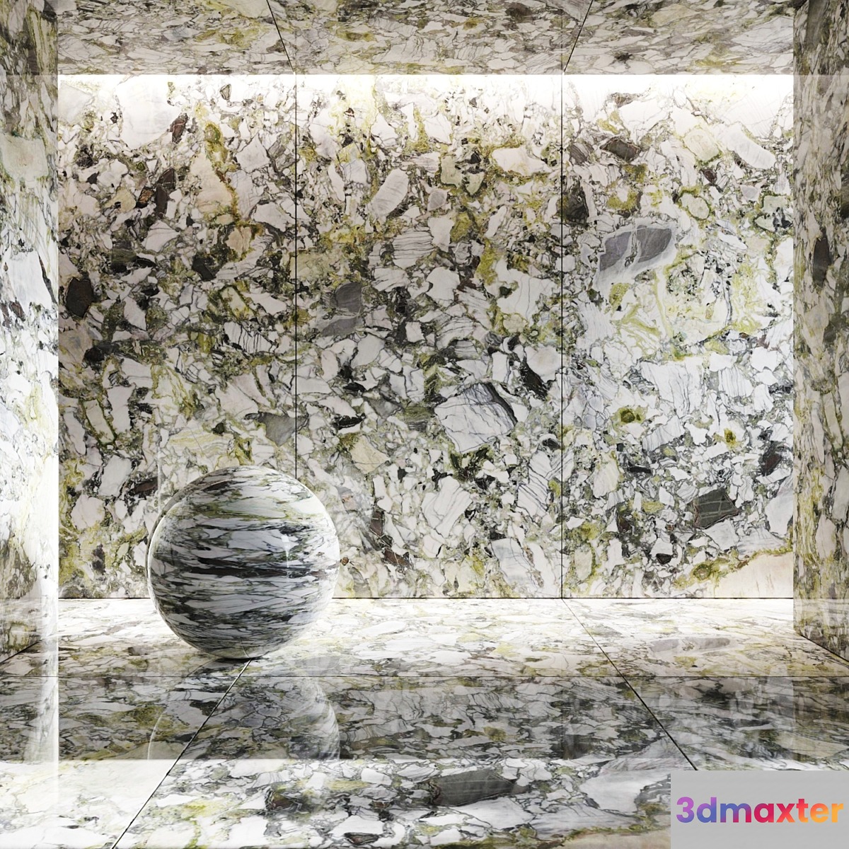 Porcelain tile Ocean white 3D Max