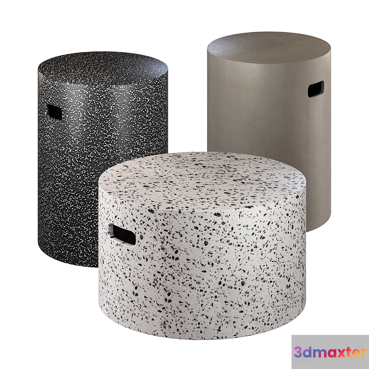 Coffee Table Jenell Terrazzo La Forma in Four Versions