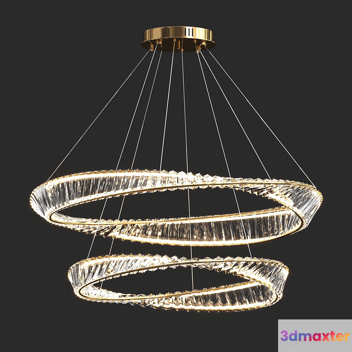 Anneau Double ring 3D Max