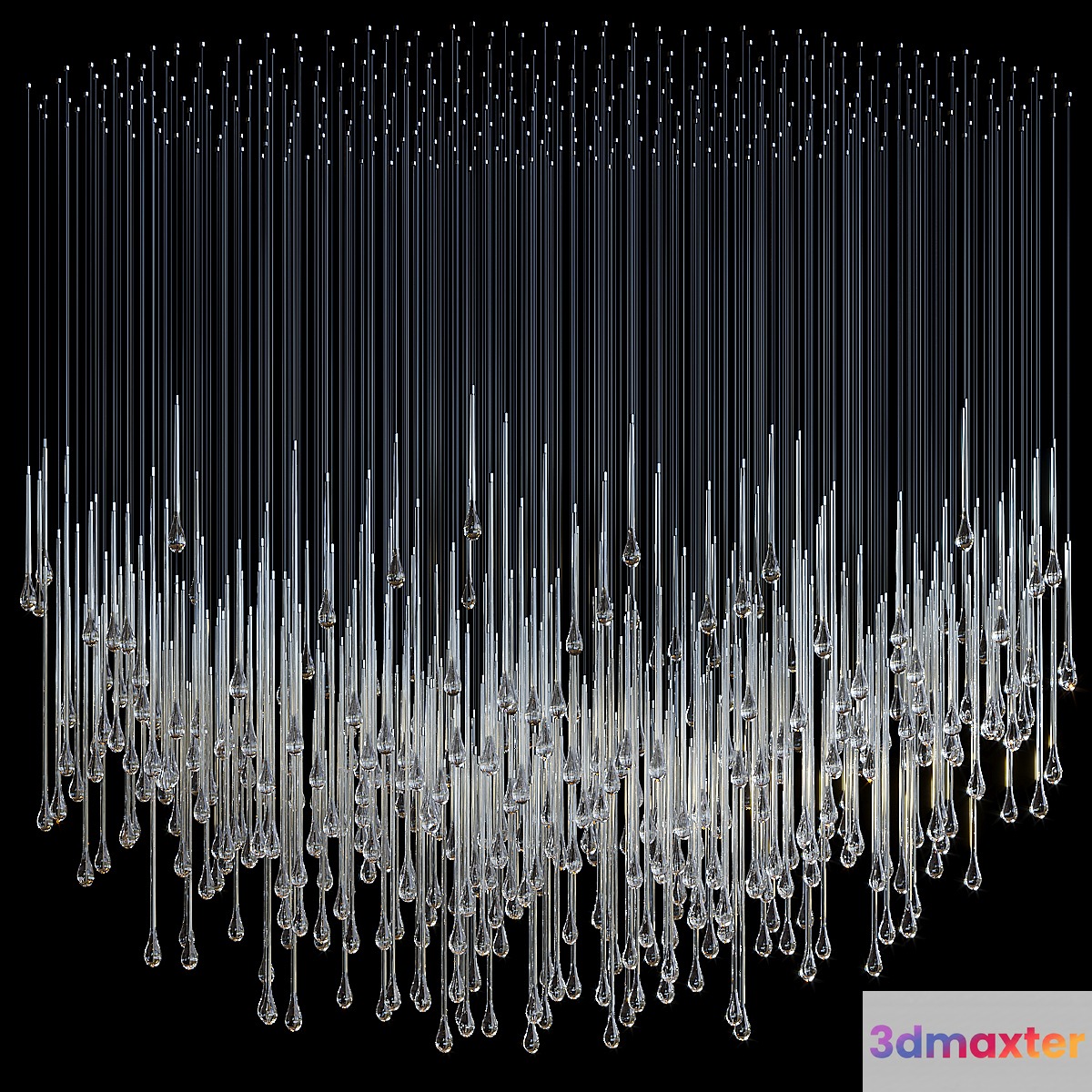 Suspended installation Vargov Design - Rainfall 3D Max