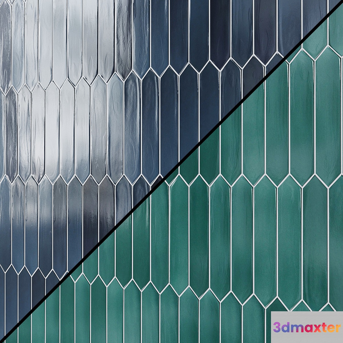 EQUIPE LANSE matt ceramic wall tiles 5x25 cm Arrow - No.2