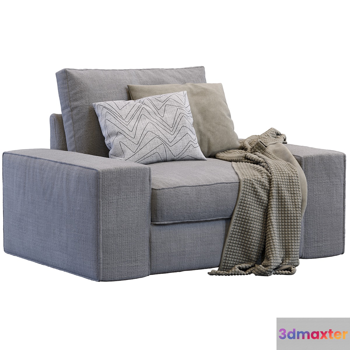 Armchair Kivik By Ikea (2 version) 3D Max