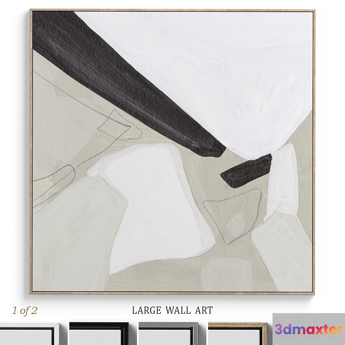 Textural Abstract Neutral Wall Art C-380