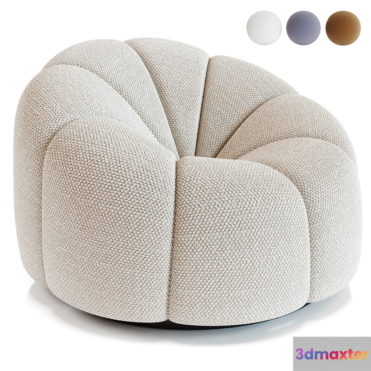 Pierre Paulin Fauteuil Alpha 3D Max
