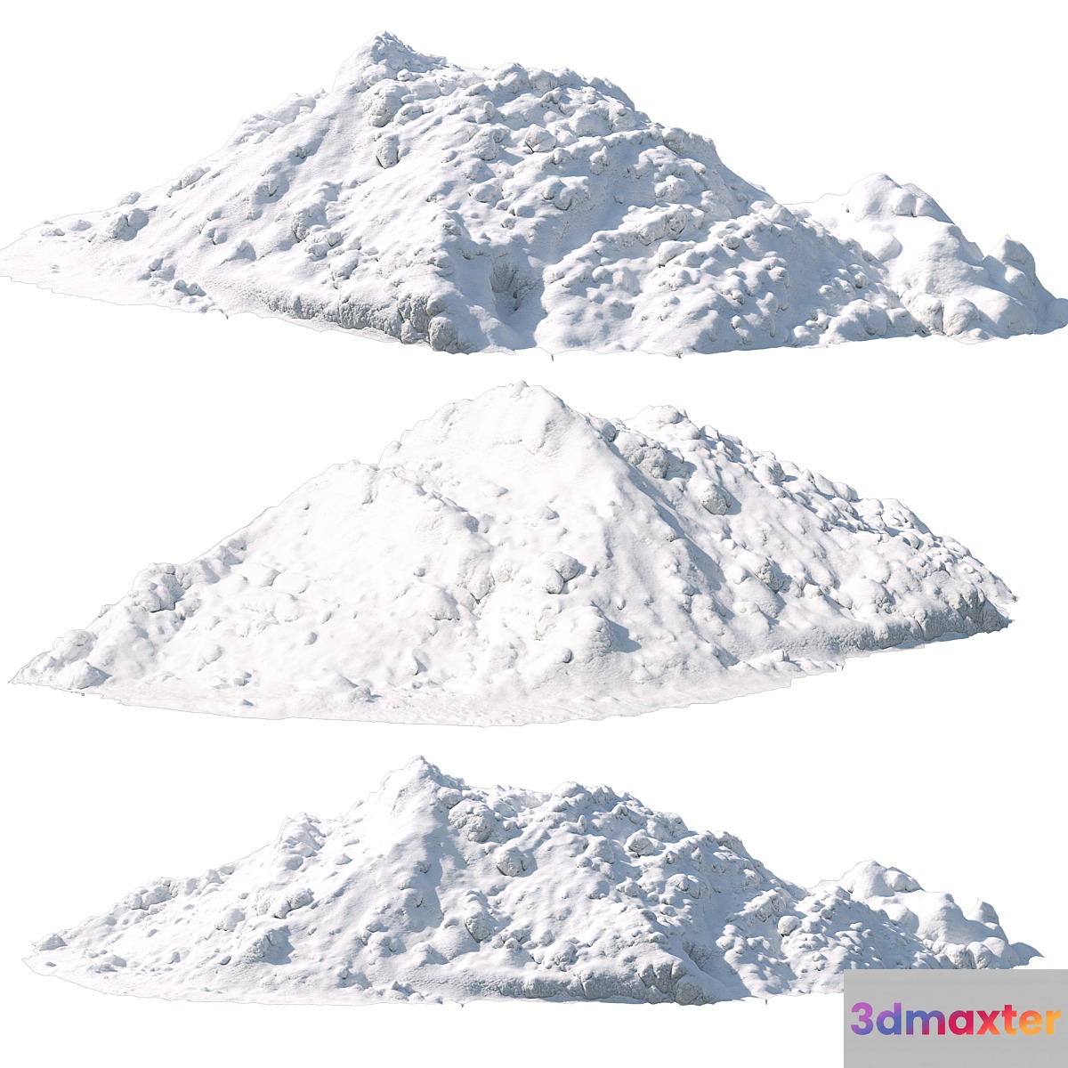 snow mountain 3D Max