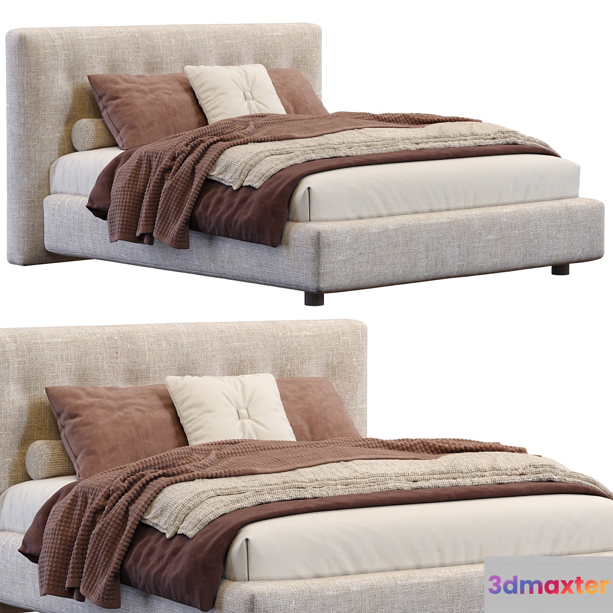 Arca Bed By Poliform 3D Max