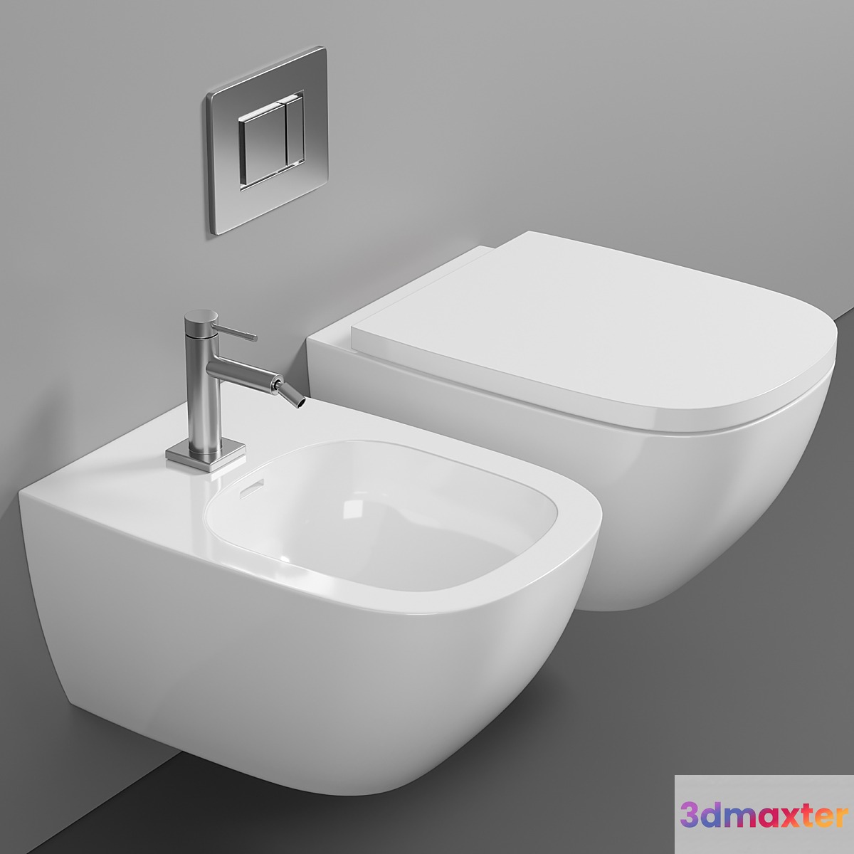 Wall hung toilet Laufen Palomba 8.2080.2.000.000.1 - No.2