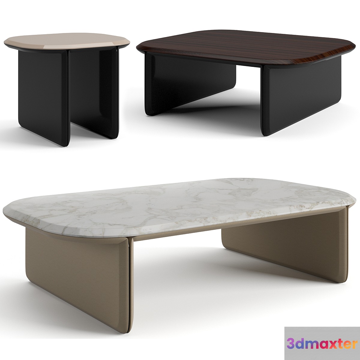 Bentley Home Tadley coffee tables set 3D Max