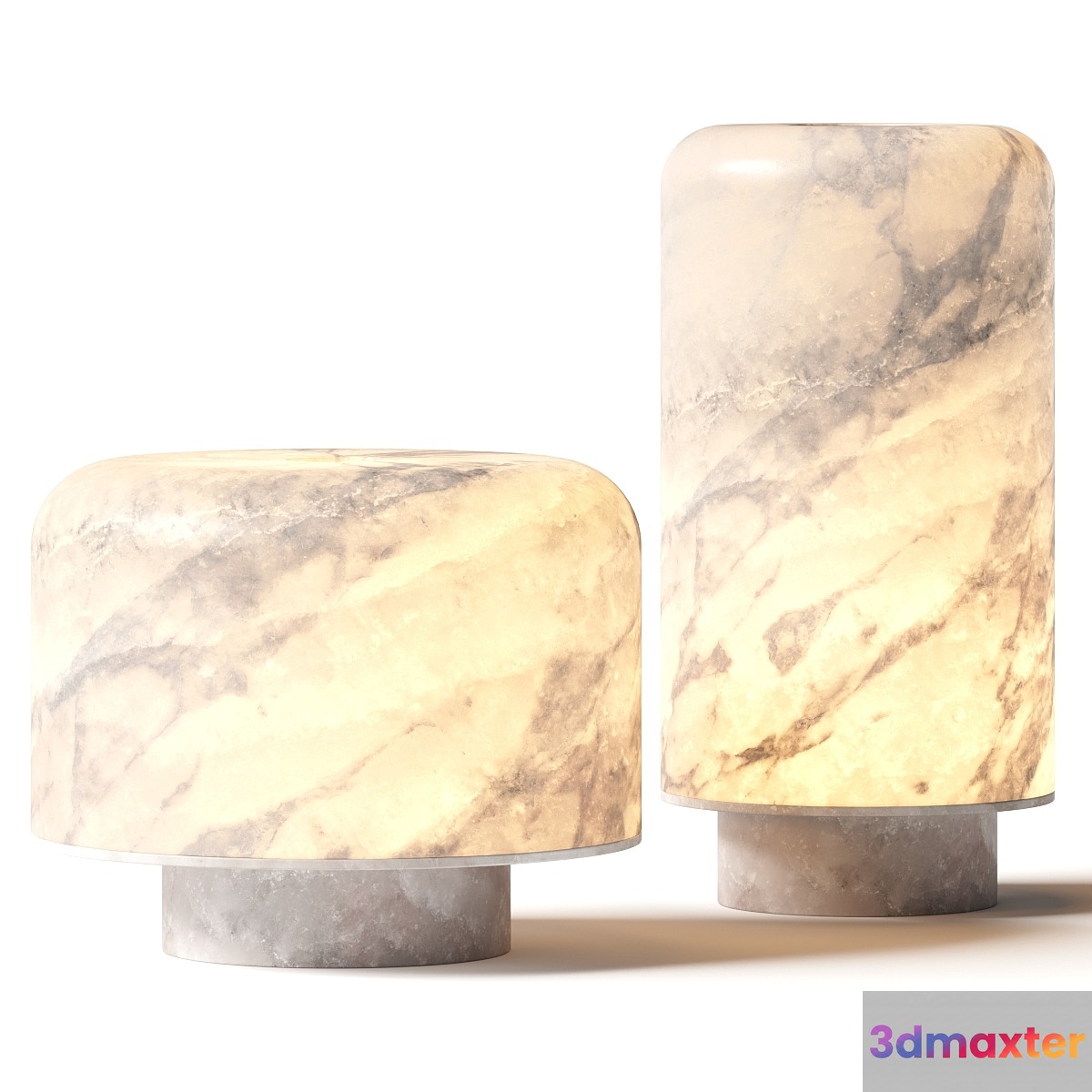 Studio Raw Material Foxfire Pair of Lamps 3D Max
