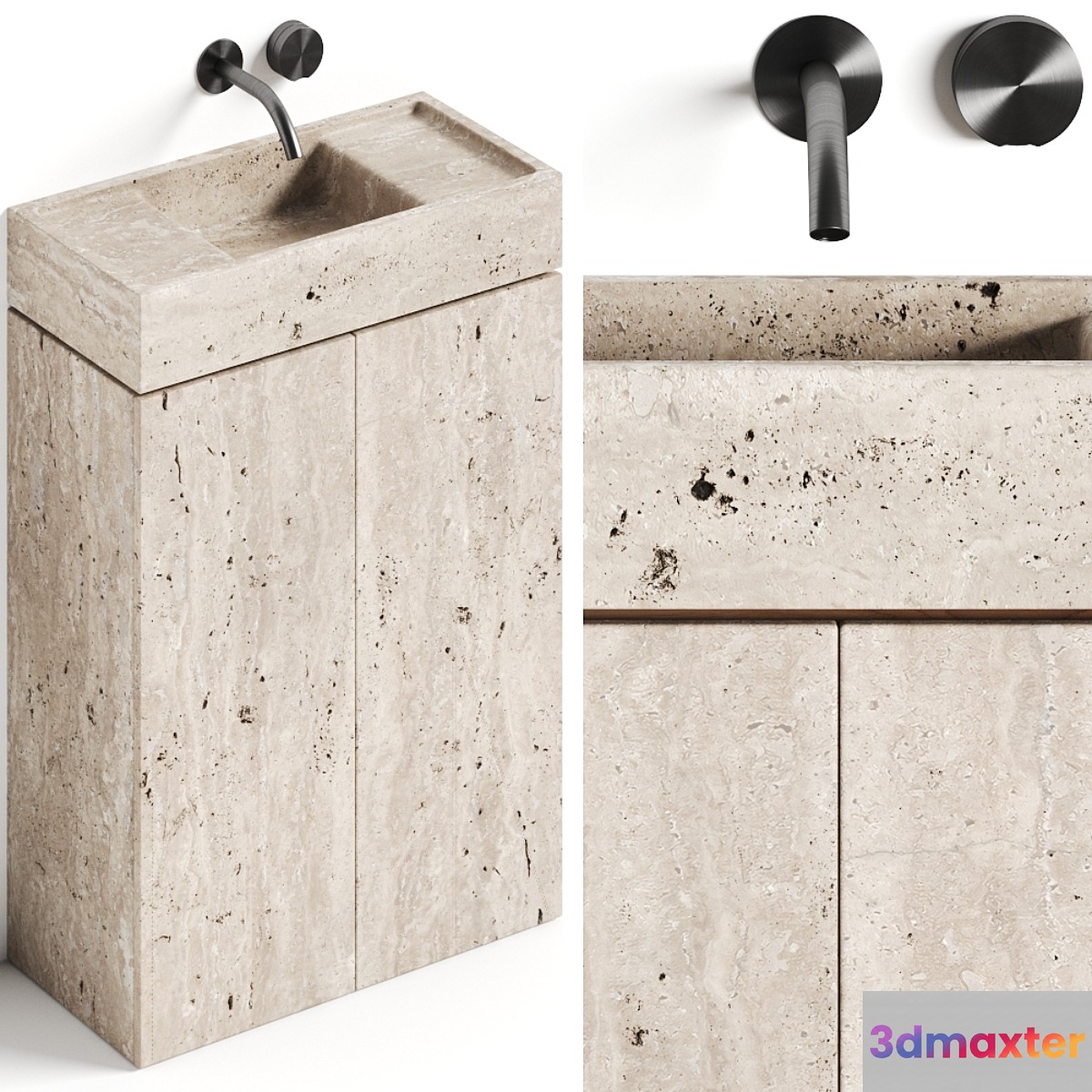 Atelier Il Granito Rocco Stone Bathroom Vanity