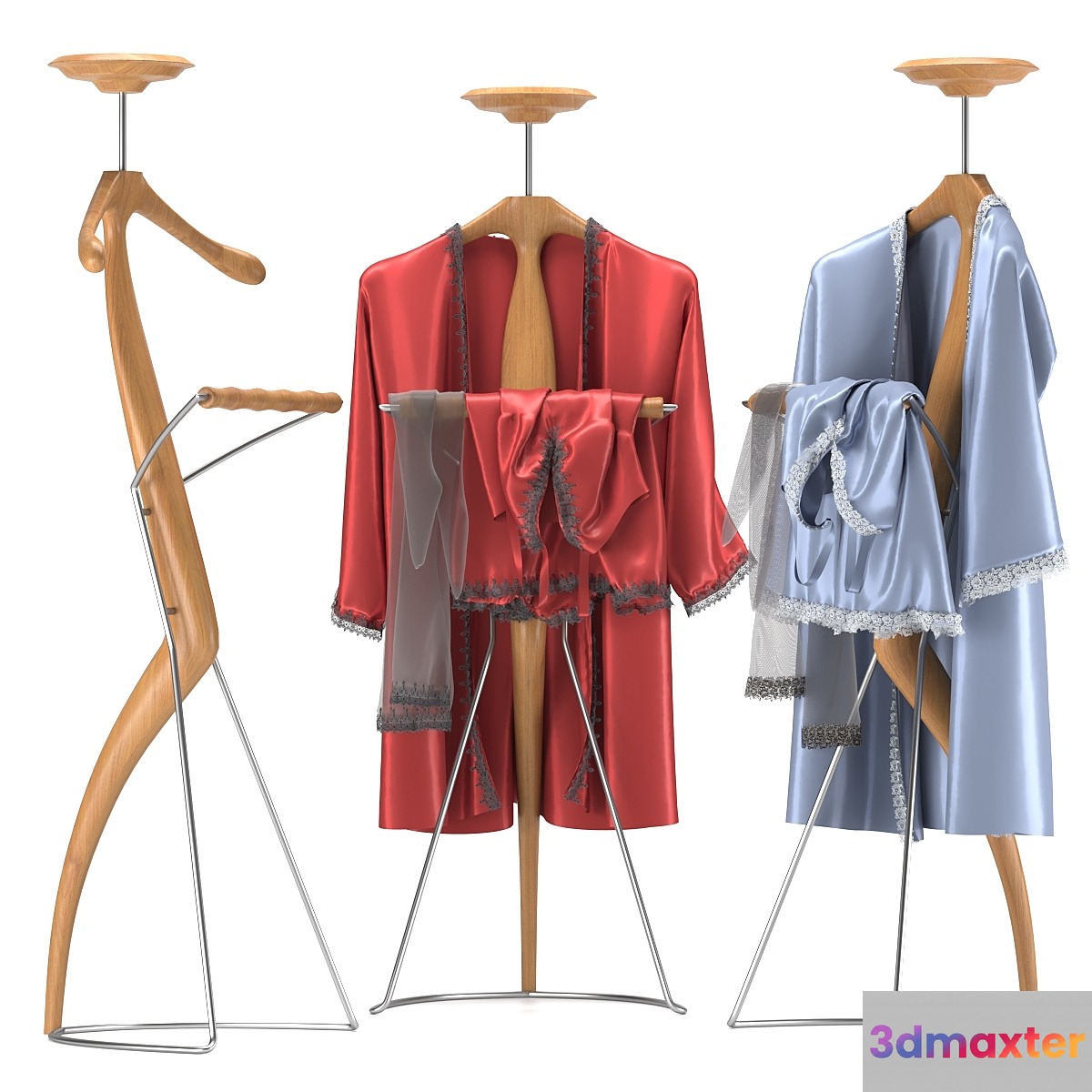 Valet stand Porada Sir-Bis 2 with peignoir and stockings 3D Max