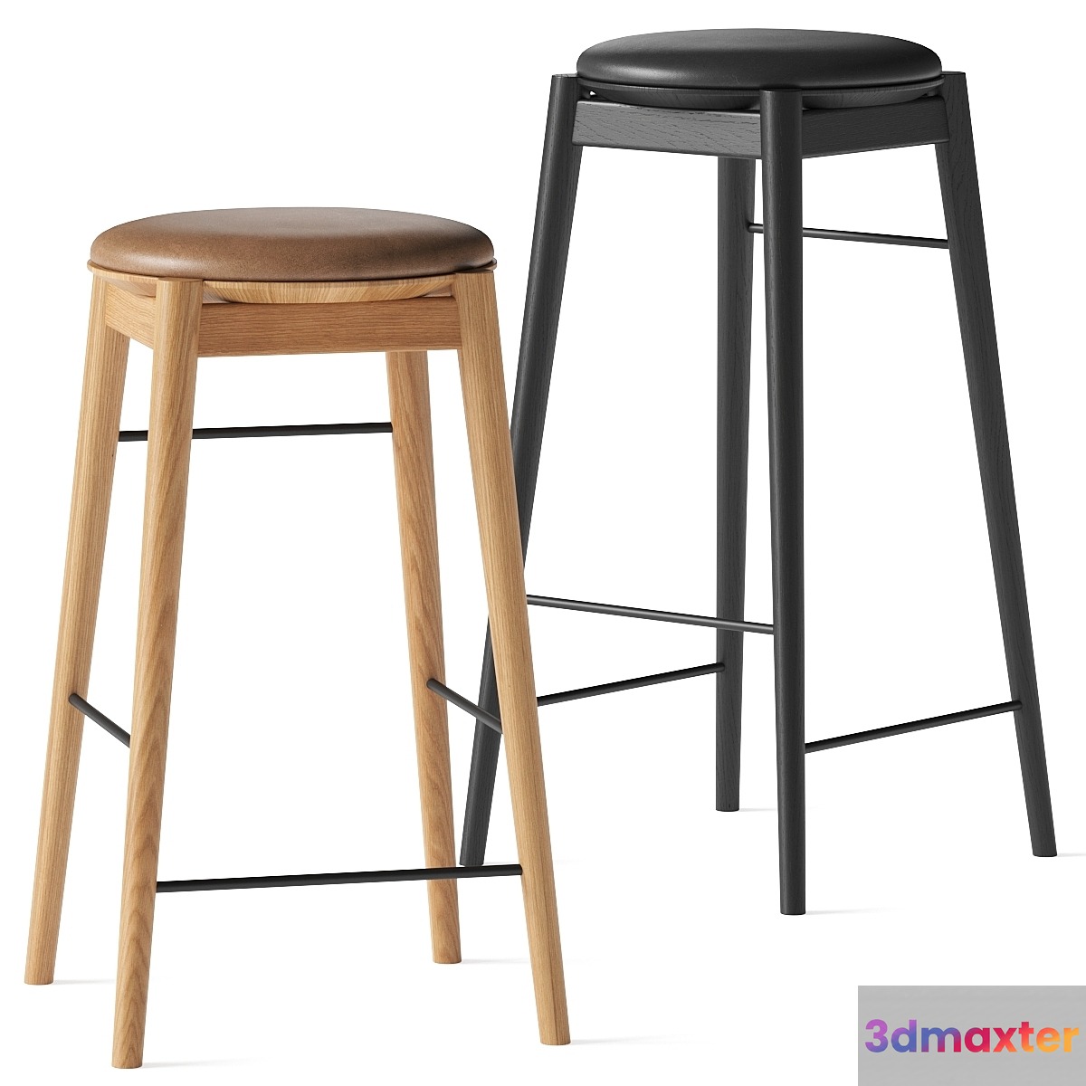 FDB Møbler Øst J169 & J168 Bar Stools