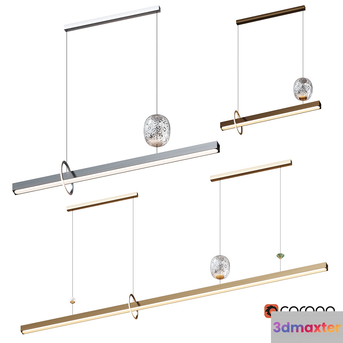 Milky Way Pendant set Elements 3D Max