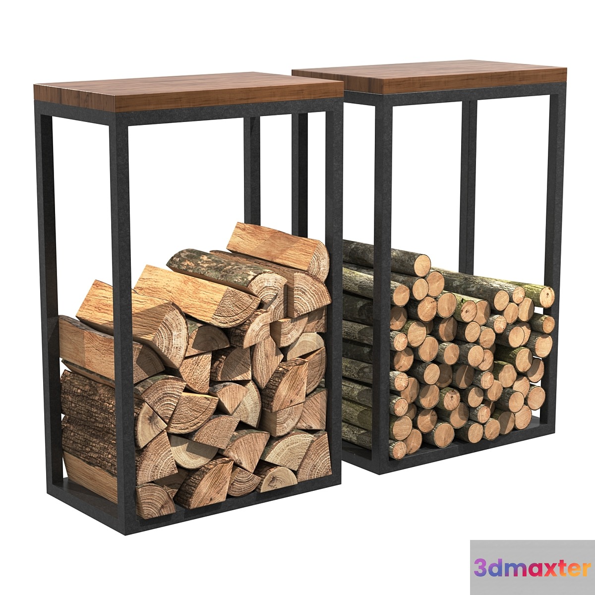 Firewood Storage-Rack-Loft-2 3D Max