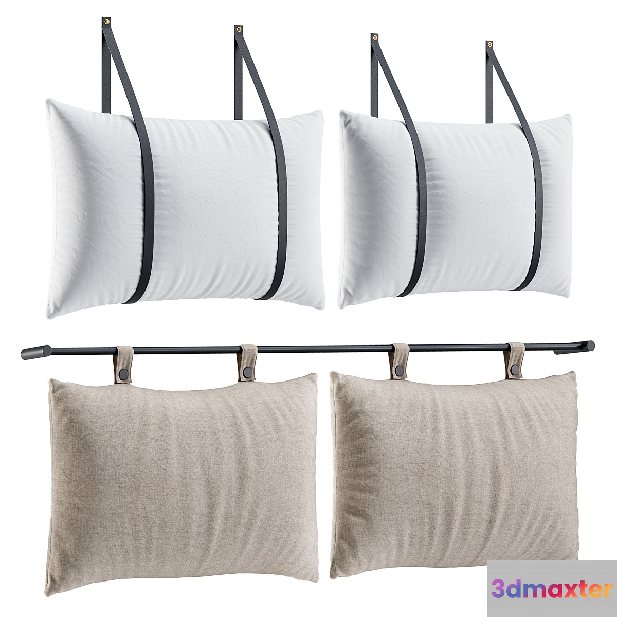 Hanging Pillow Headboard Set 3 - No.2