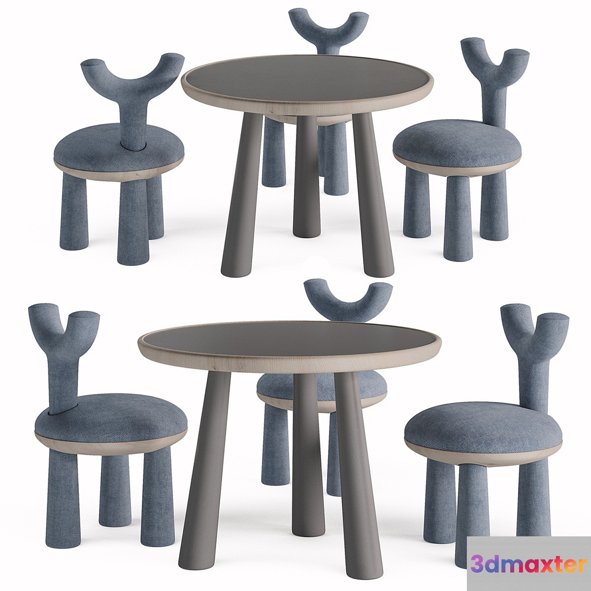 Children Table and Chairs set by Flow - No.3