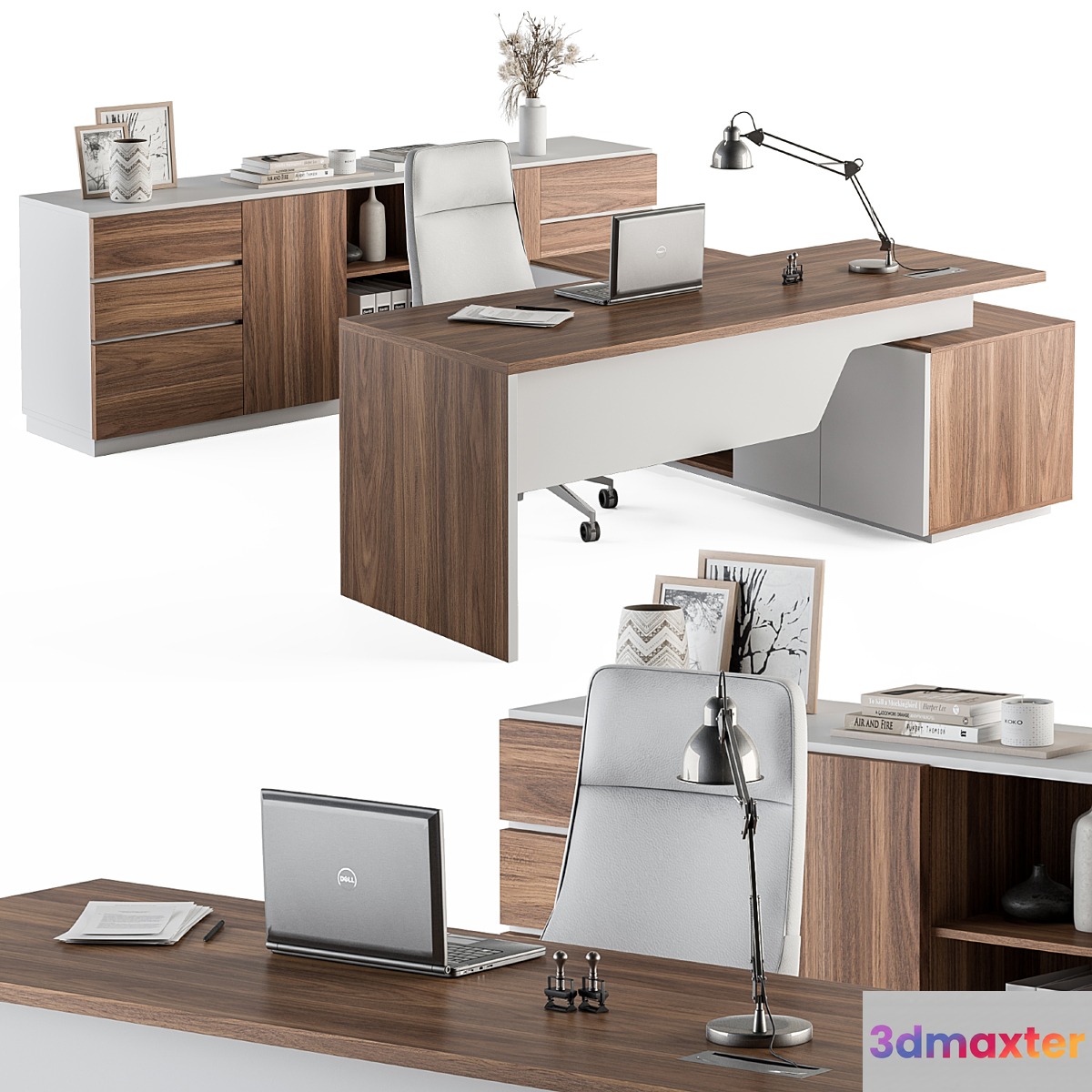 Manager Desk Wood and White - Office Furniture 268 - No.2