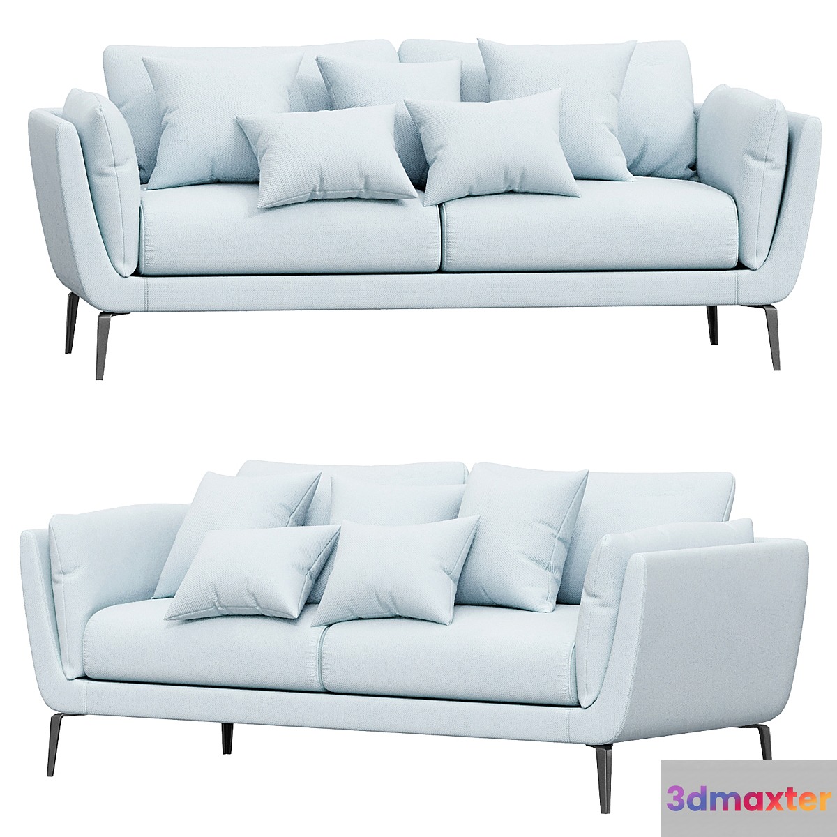 Amsterdam Sofa 3 Seater 3D Max