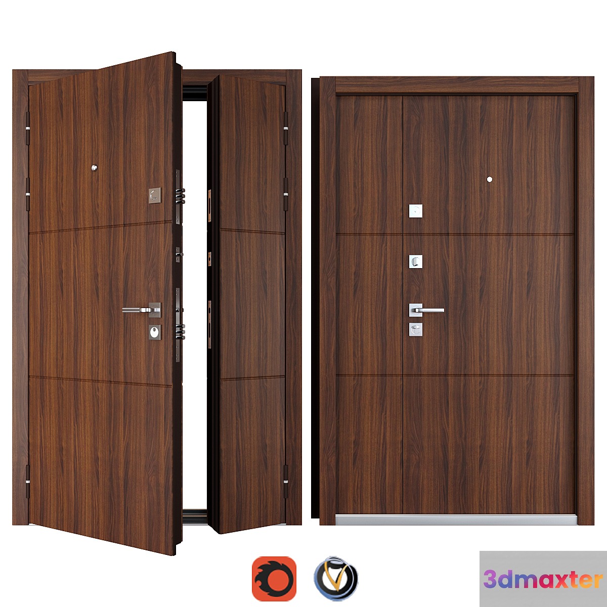 Entrance metal door Fauna (Favorit) - No.2