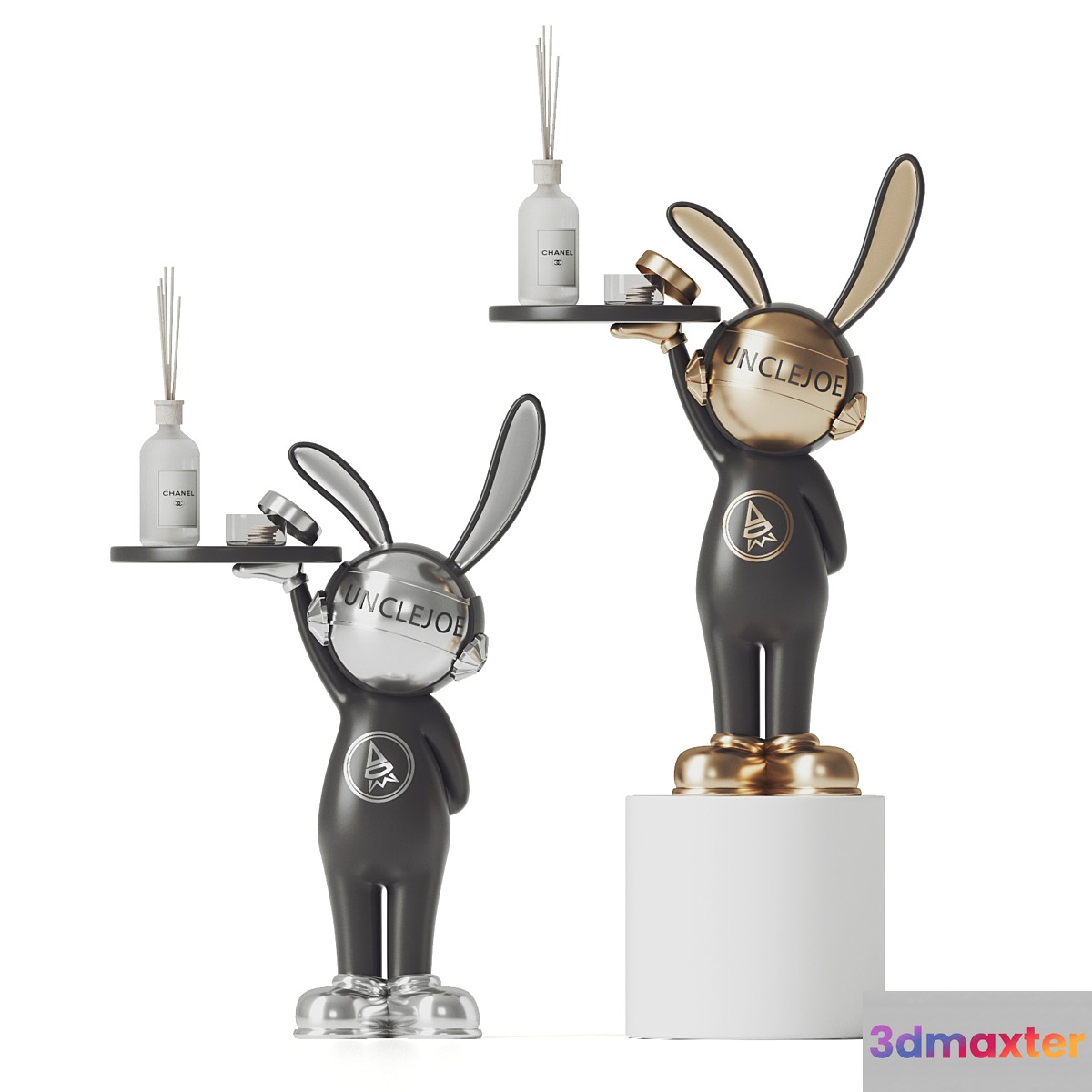 Rabbit sculpture shelving