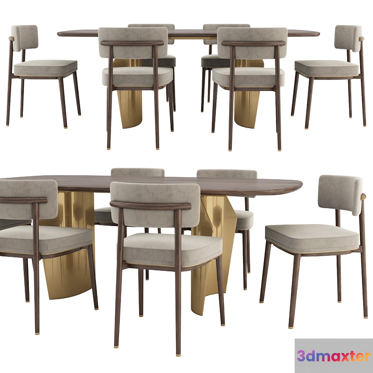 Frank chair and Flame table 3D Max