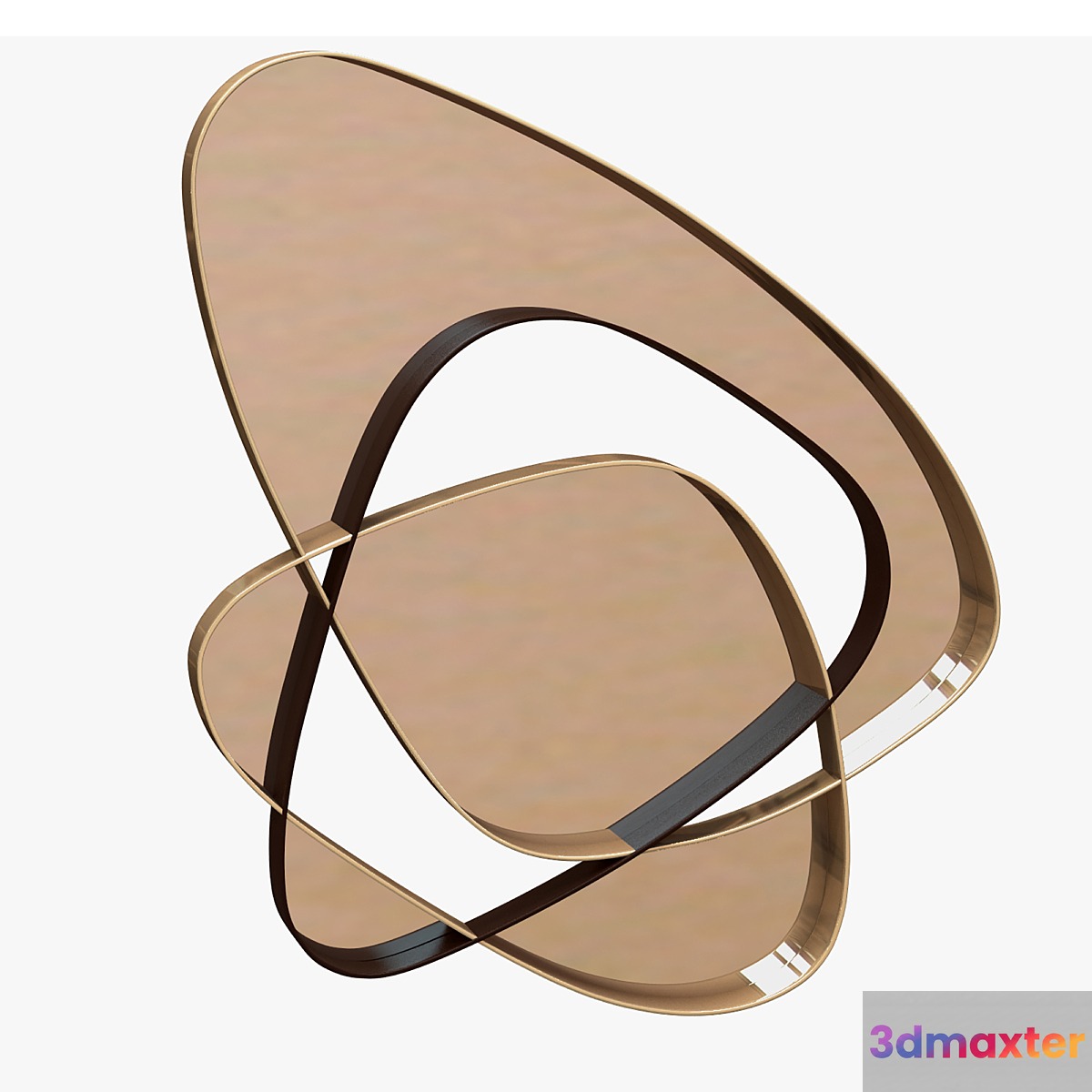 Clouds Bronze Mirror 3D Max