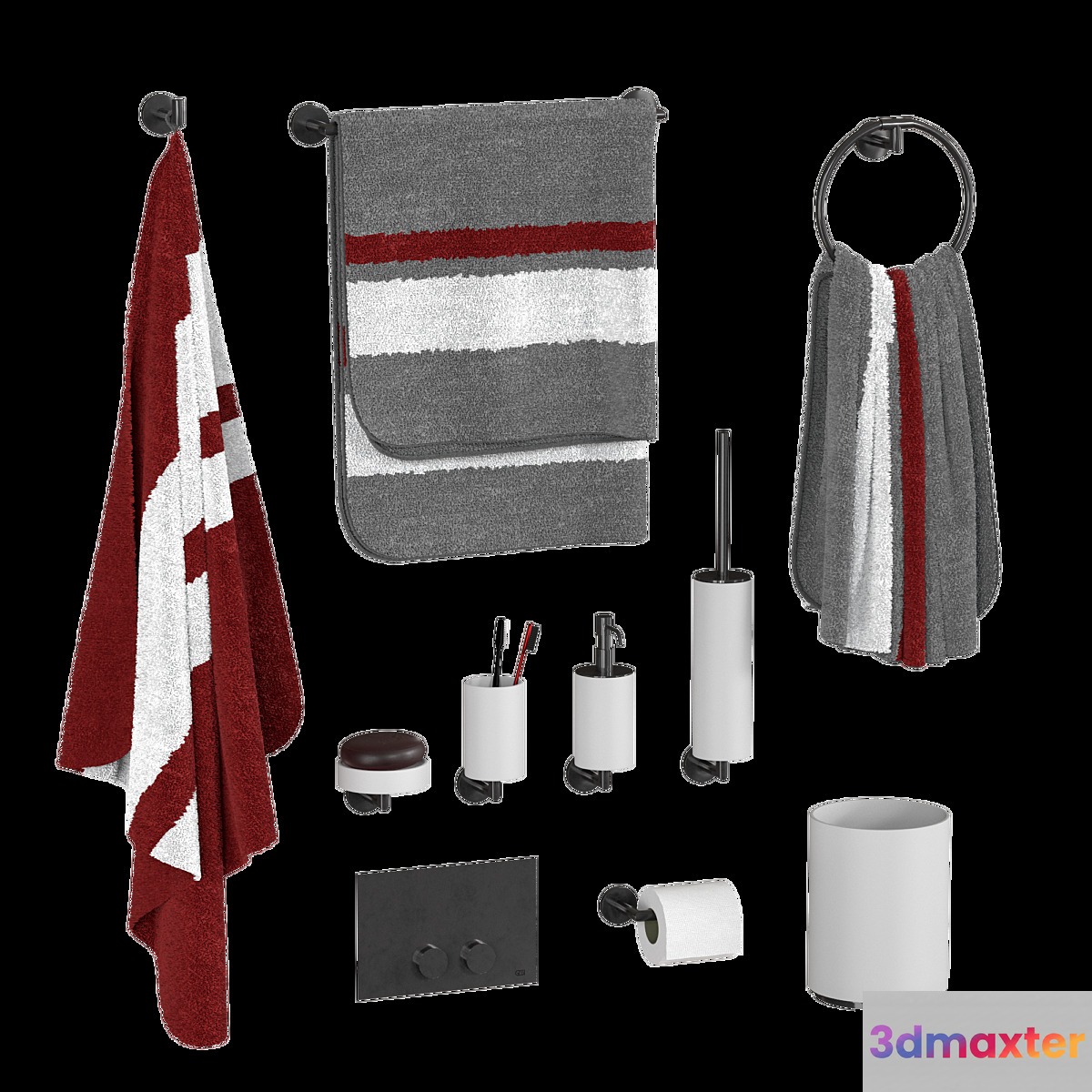 Gessi Anello bathroom accessory set