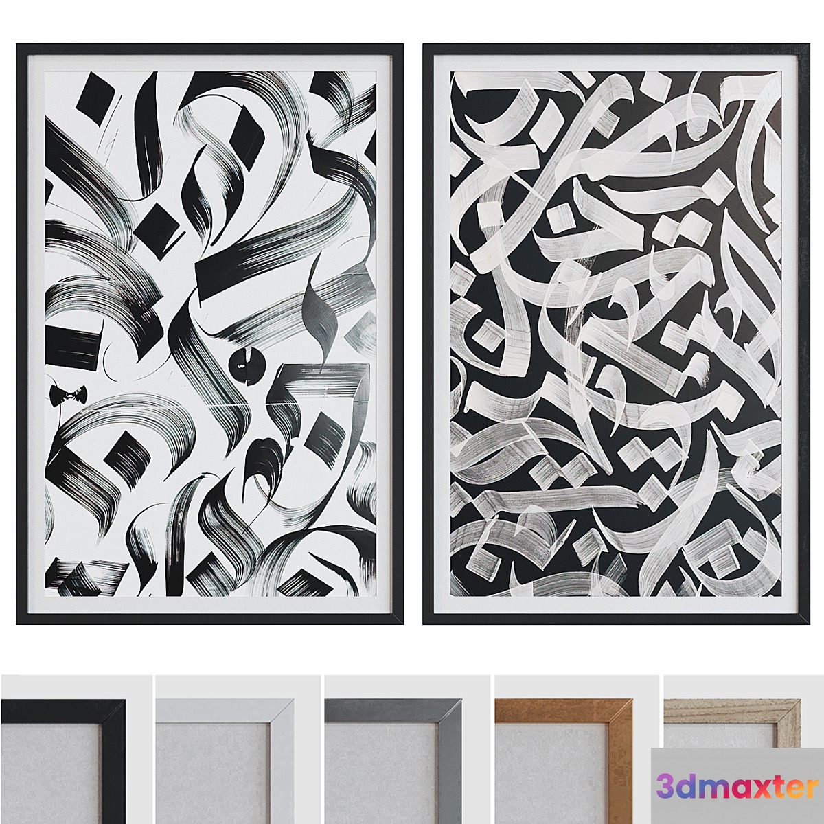 Picture Frame Set 375 3D Max