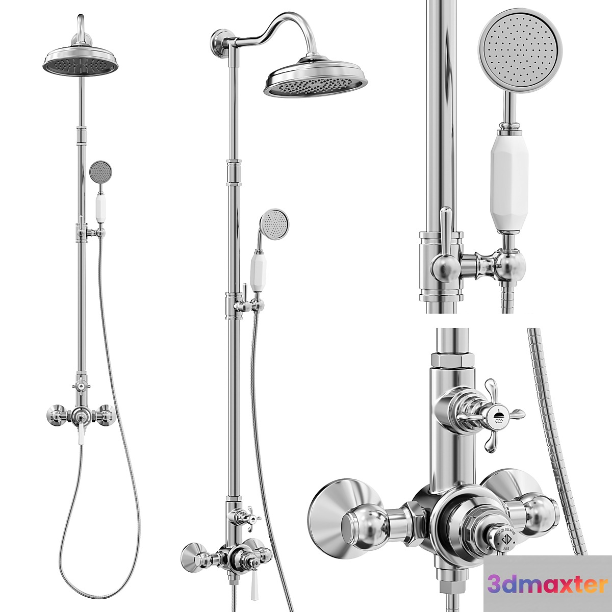 Jacob Delafon CLÉO 1889 shower 3D Max