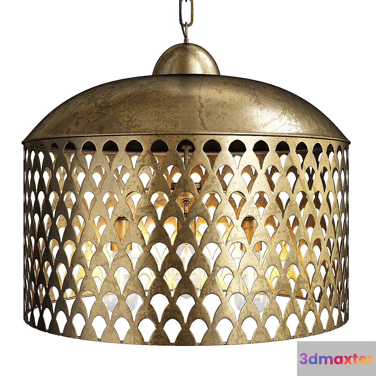 fan screen metal pendant - No.2