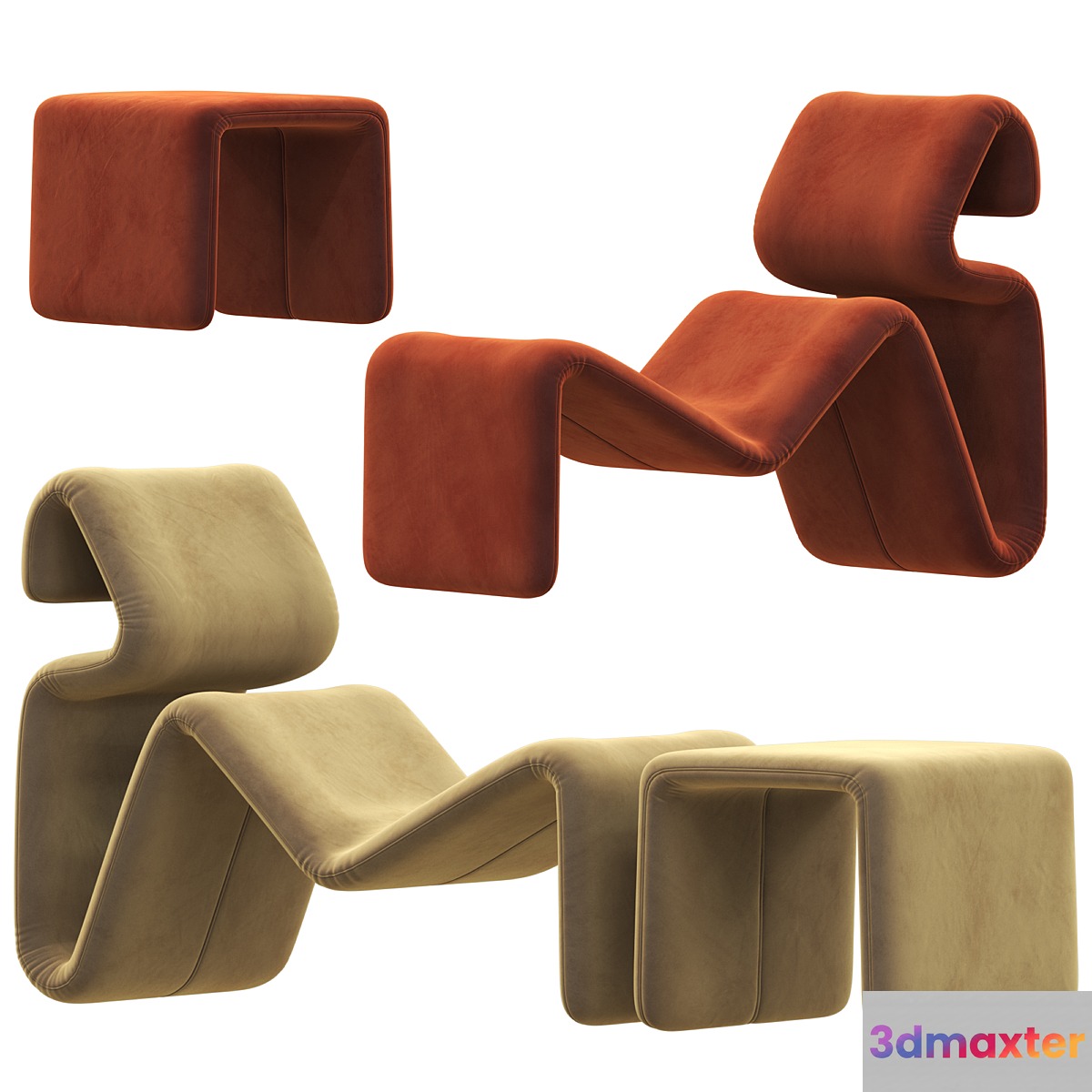 ETCETERA LOUNGE CHAIR 3D Max