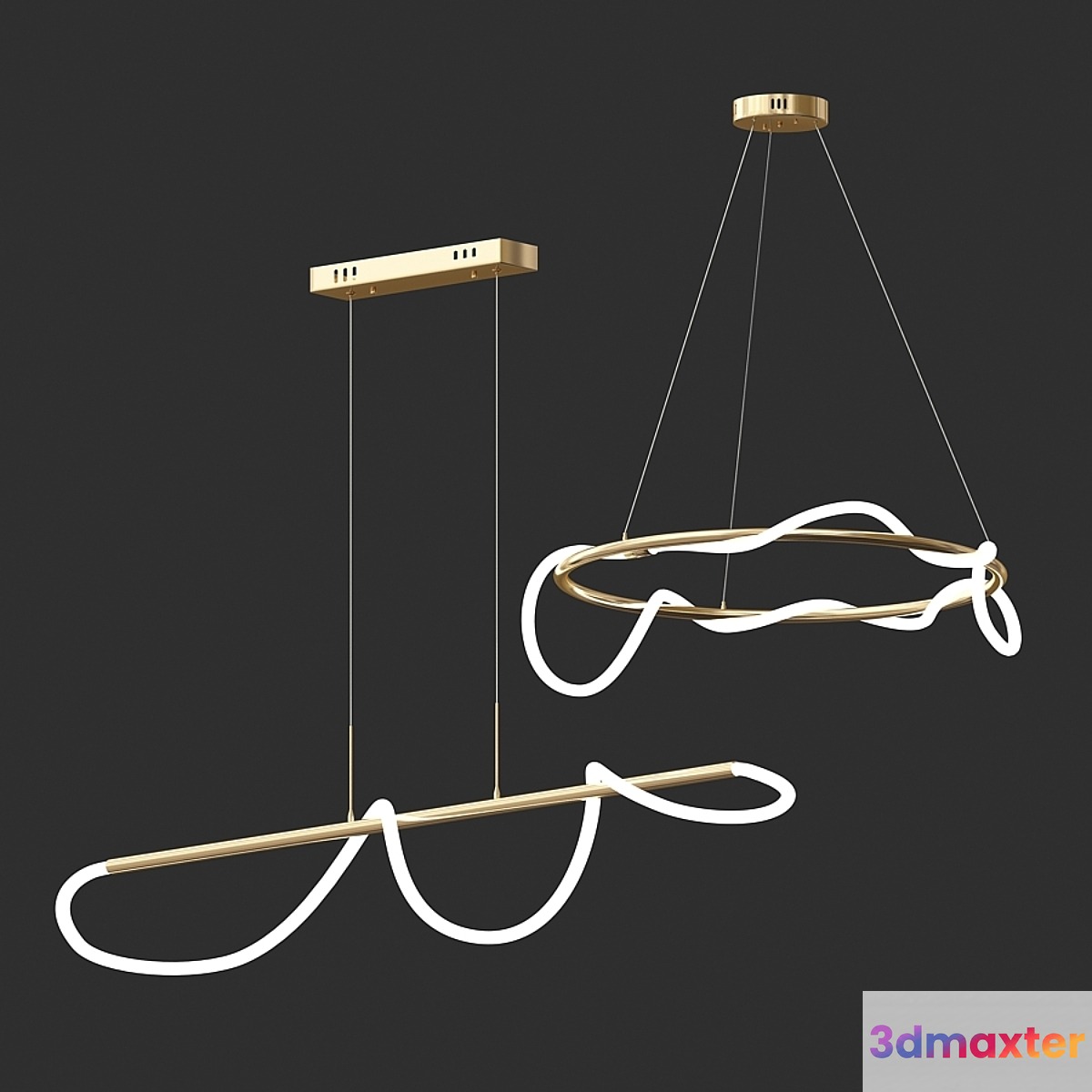 Luke lamps 3D Max