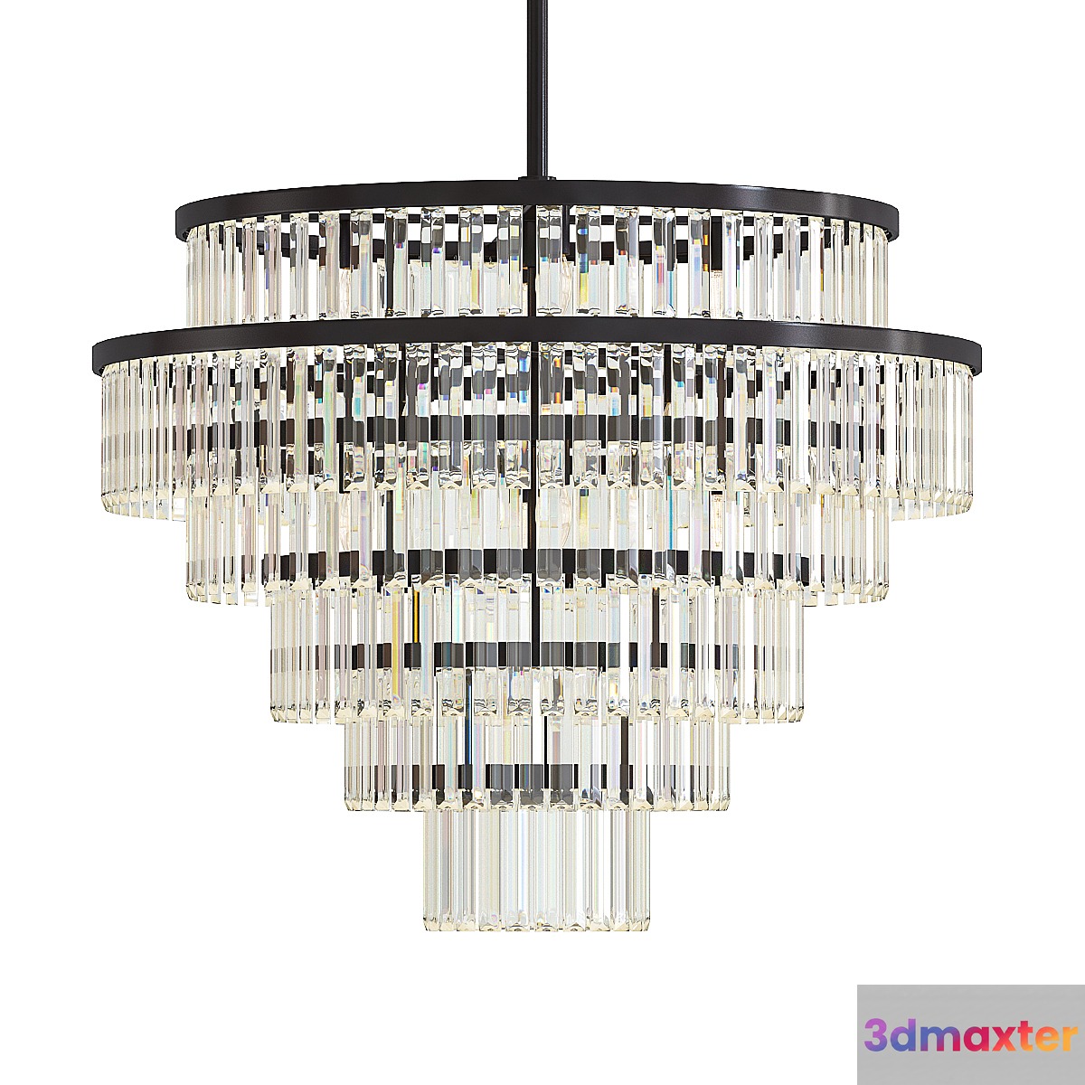 Gemma Crystal Round Chandelier 3D Max