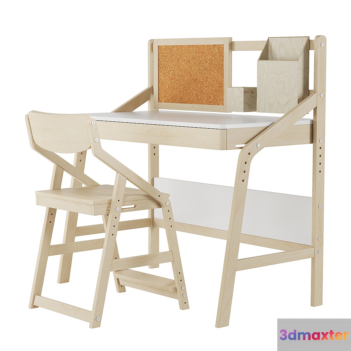 Child's growing table and chair Uno 3D Max