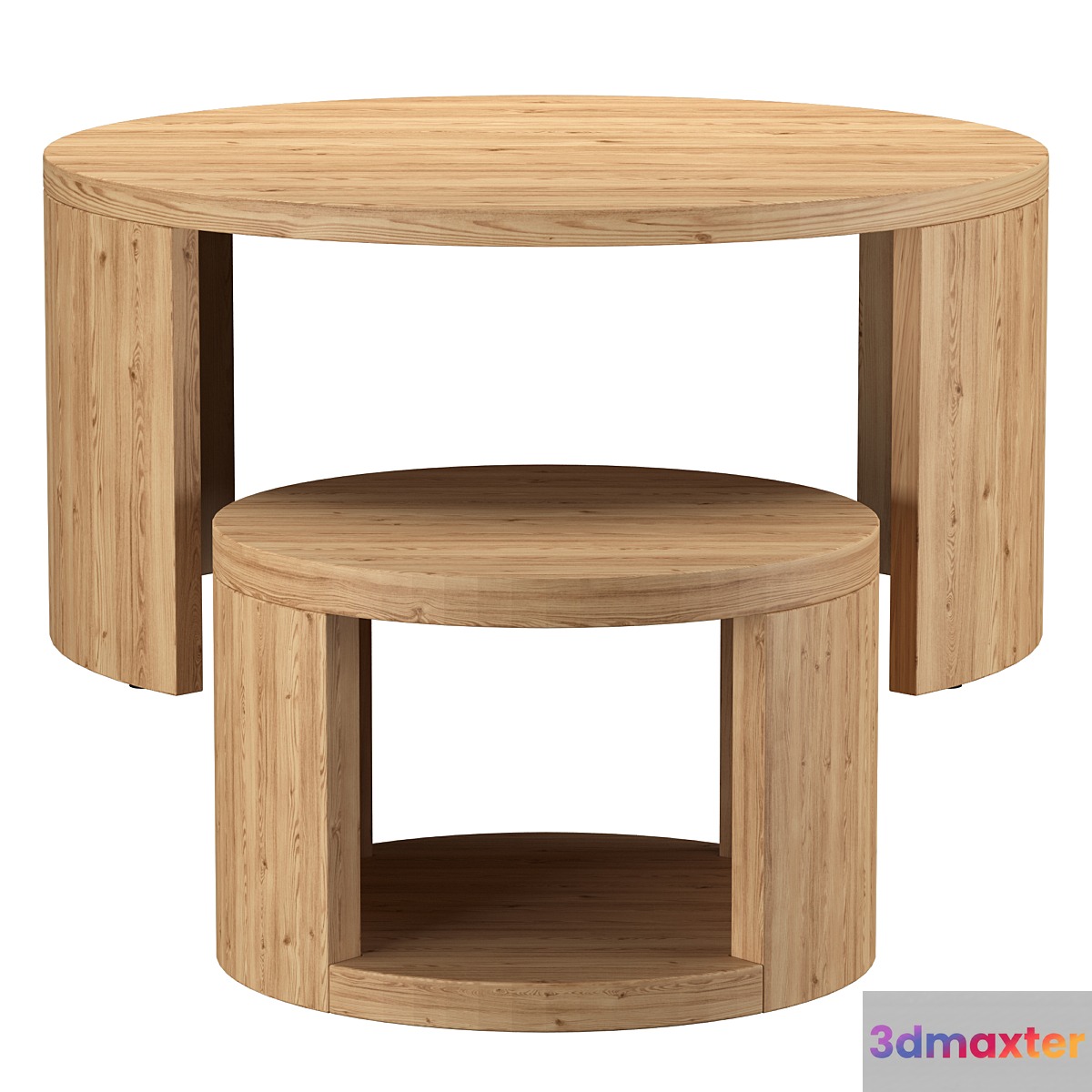 Folsom Round Nesting Coffee Tables 3D Max