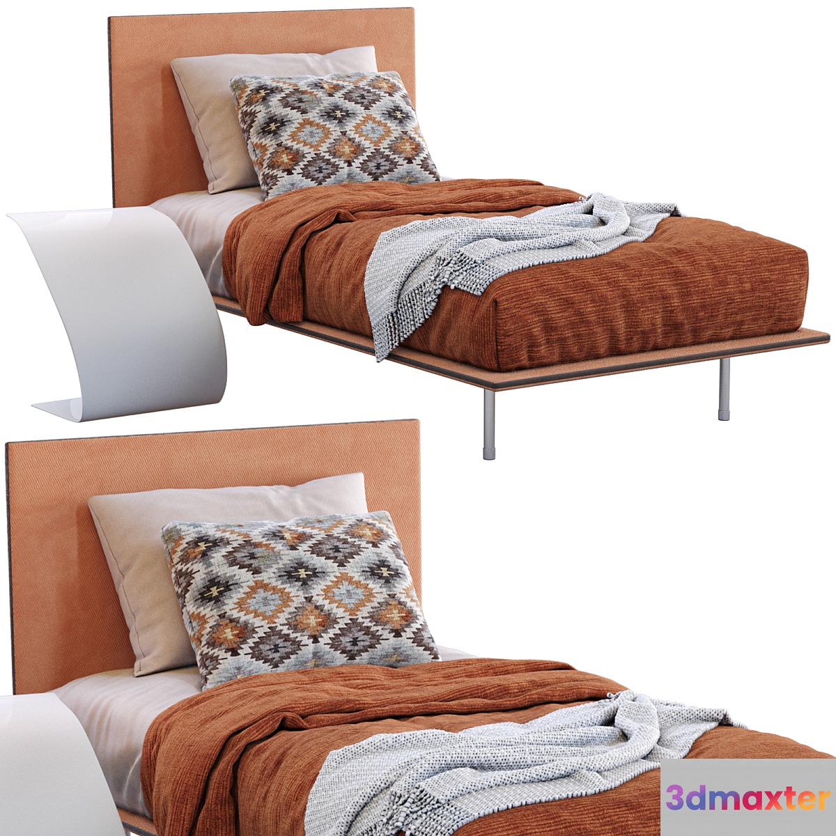 Thin Single Bed By Bonaldo