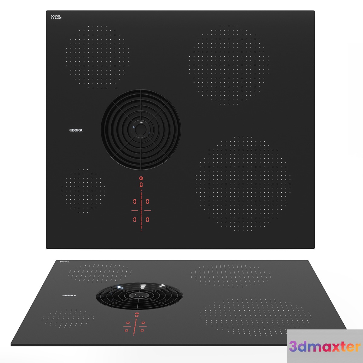 BORA PURSA Cooktop with extractor 3D Max