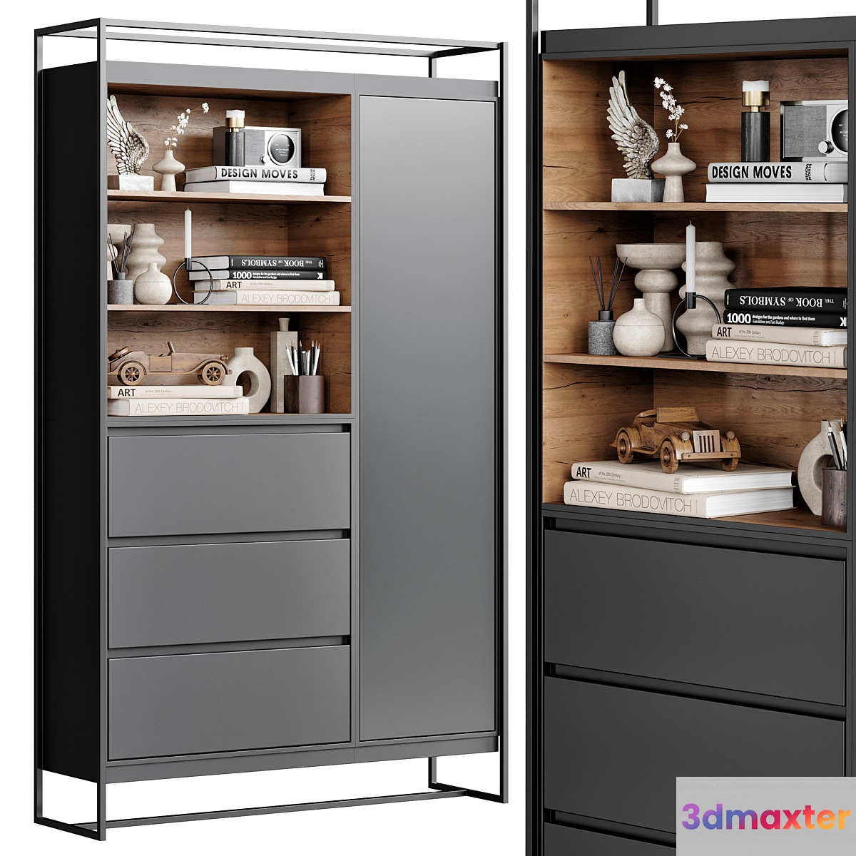 Wardrobe & Display cabinets 04 3D Max