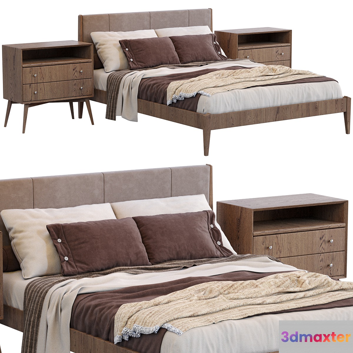Modern Wood Bed By West Elm - No.2