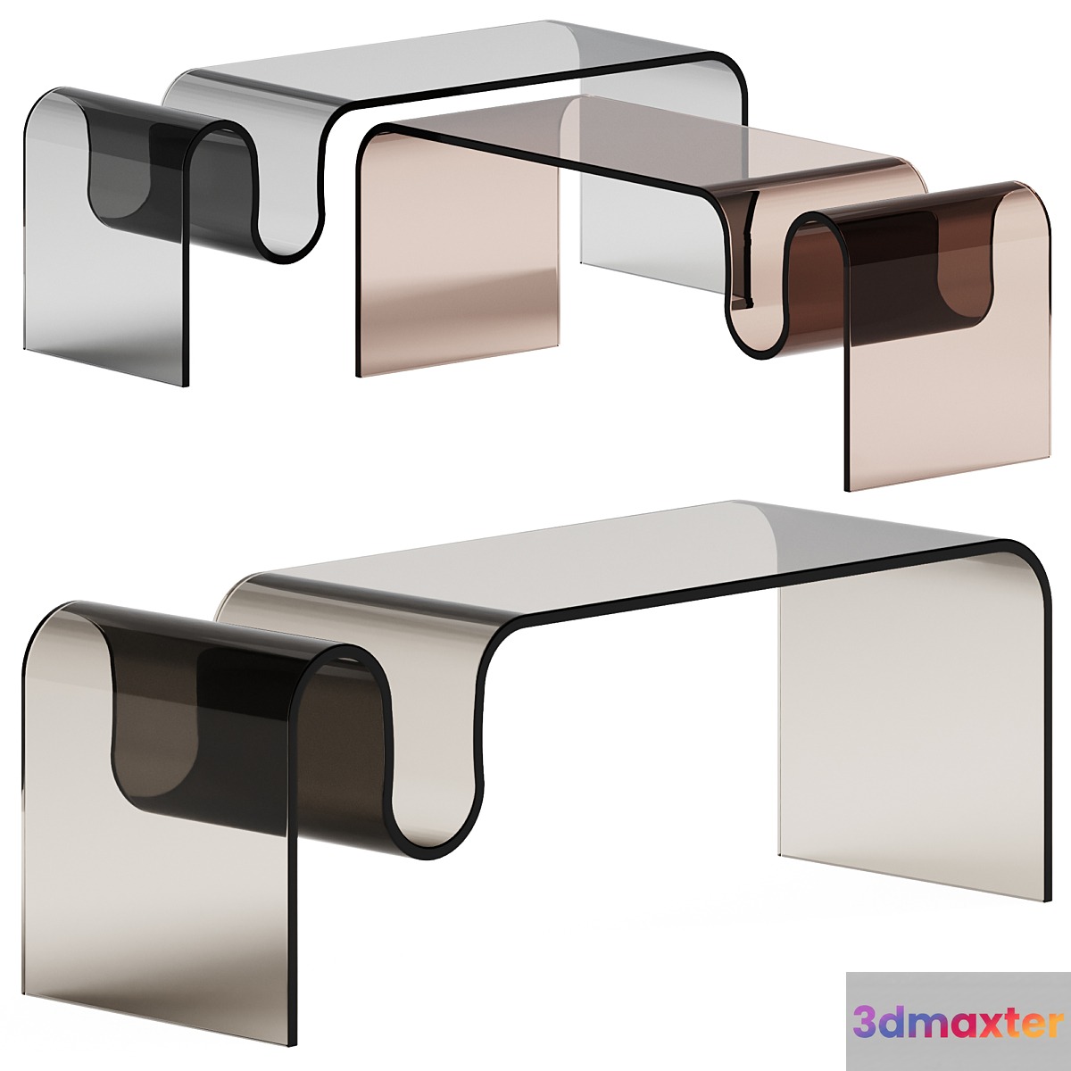Halmar Livonia Glass Table