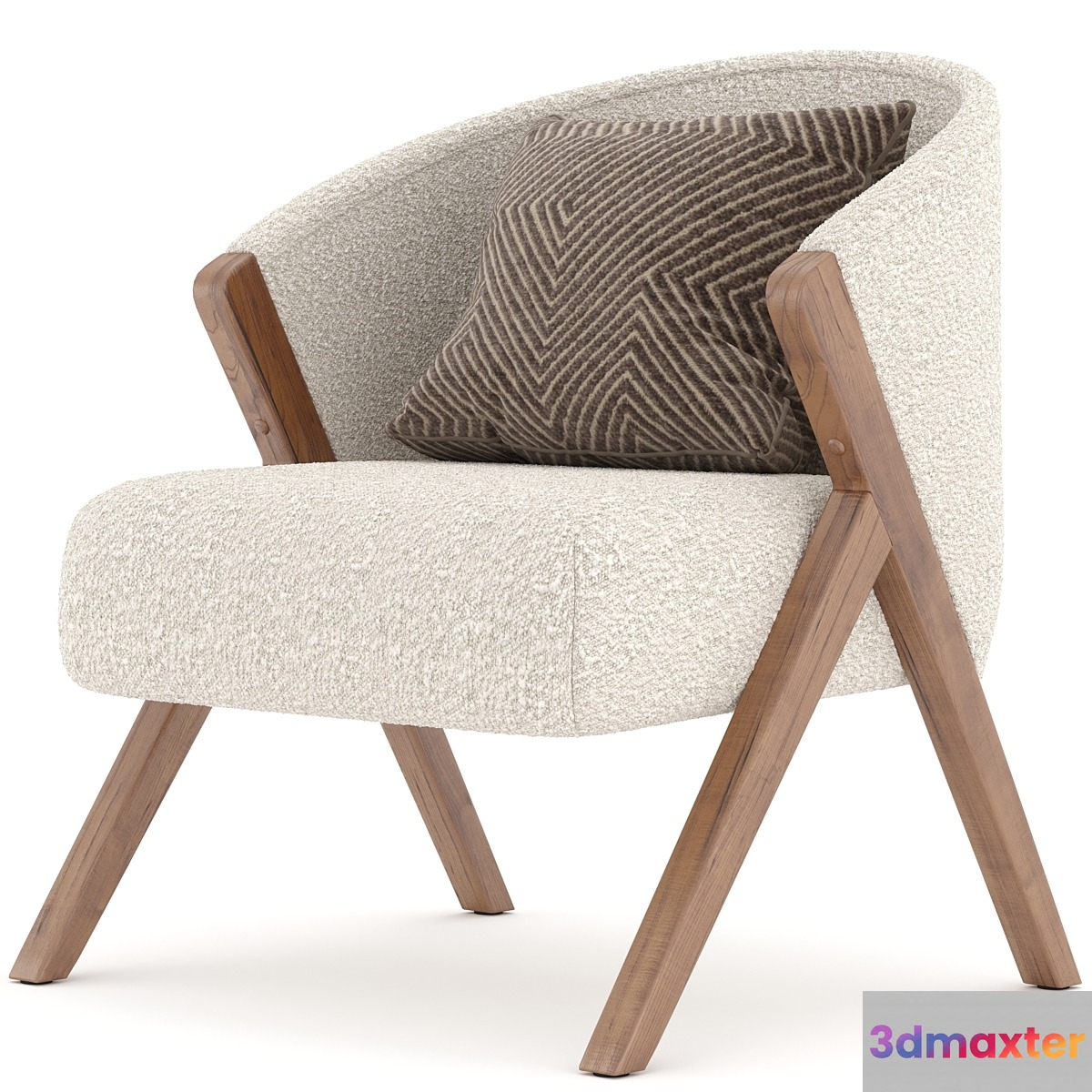 ZARA HOME UPHOLSTERED BOUCLÉ ARMCHAIR