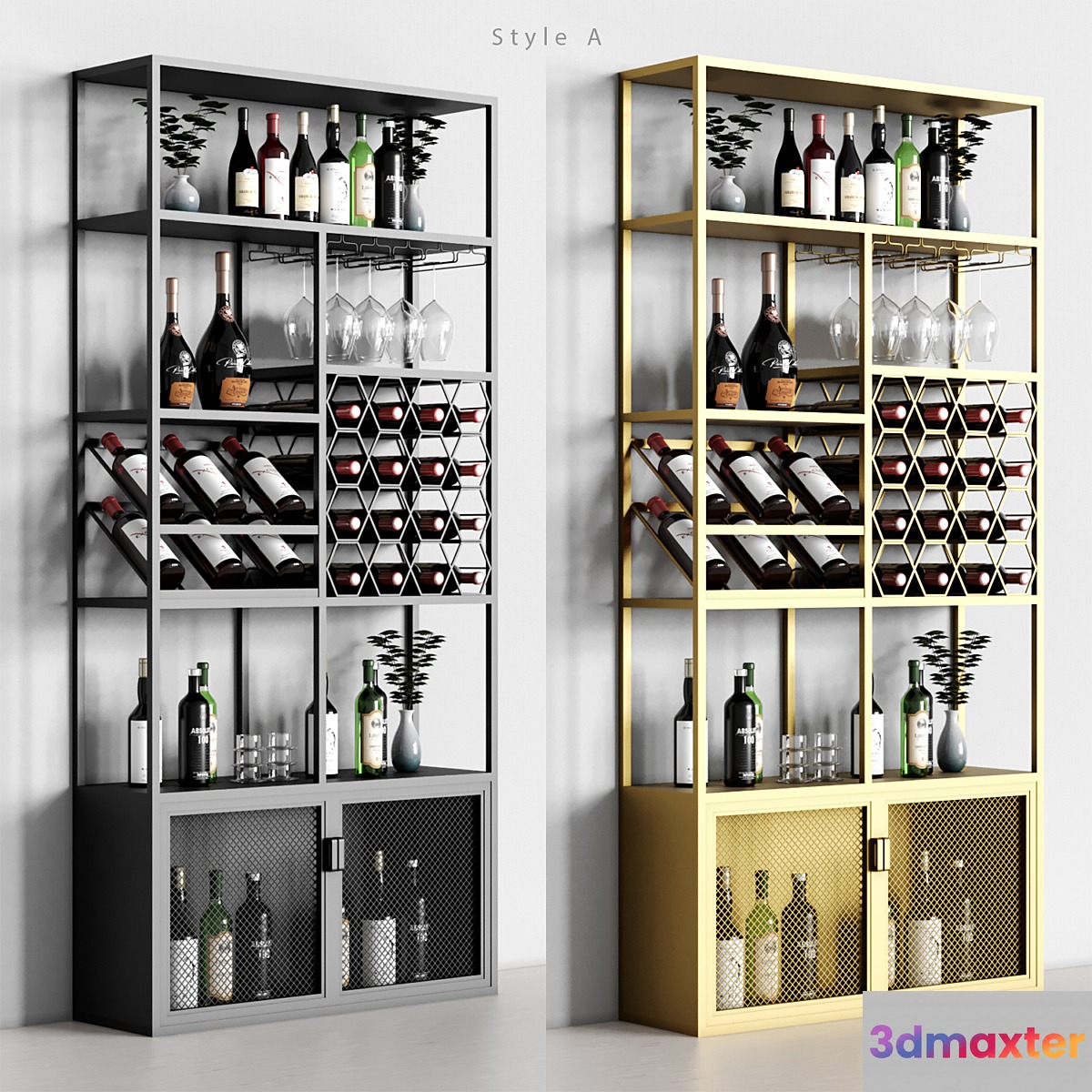 Homary Industrial Rack 03 3D Max